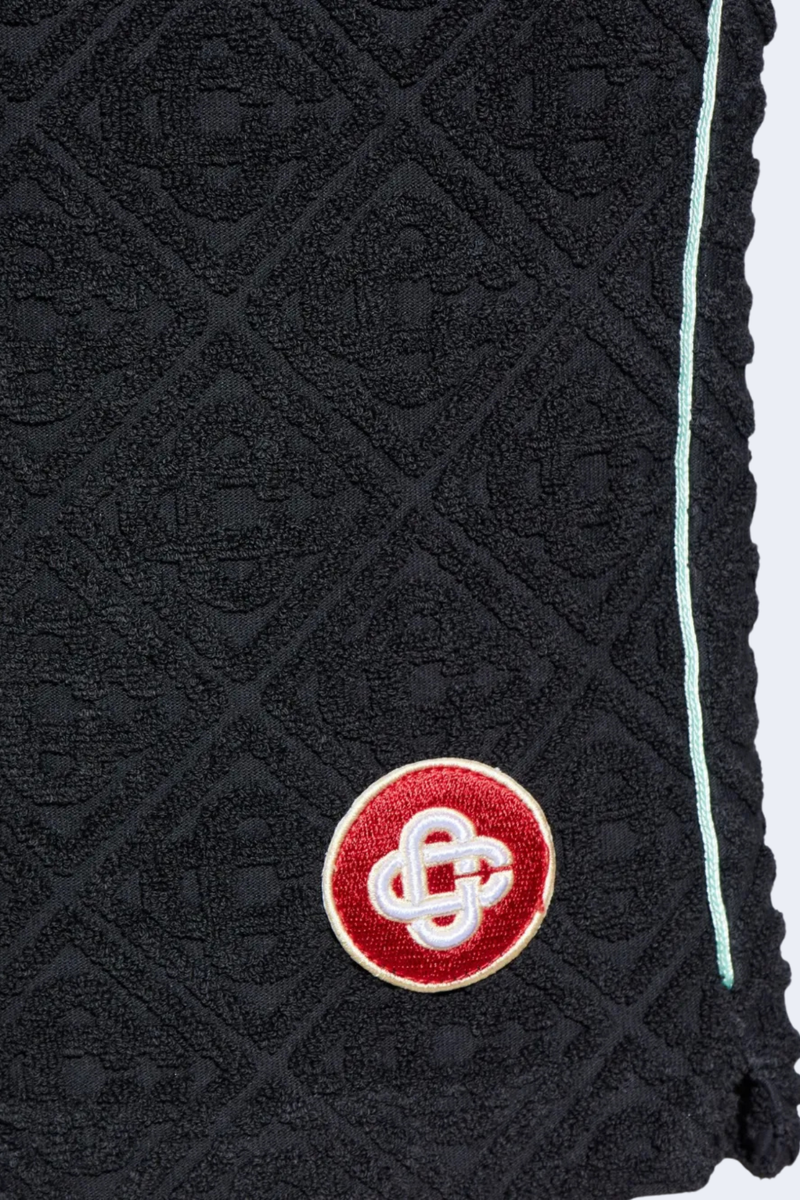 Men's Towelling Shorts in Black