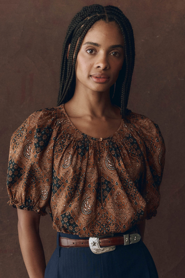 The Moorland Top in Geo Bandana Print