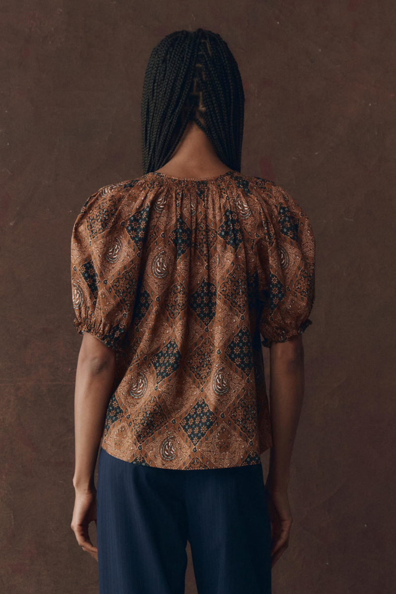 The Moorland Top in Geo Bandana Print