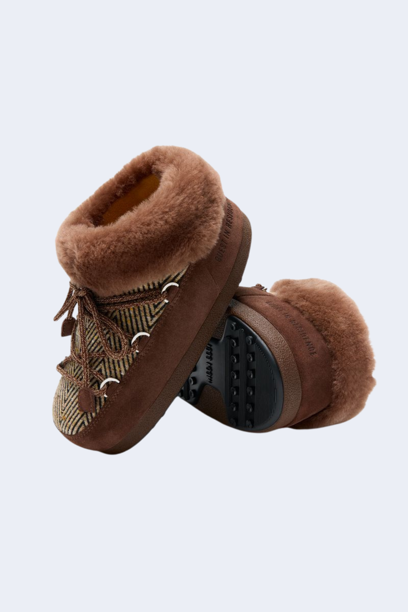 MB X Guest In Residence EVX Chalet Mule Fur in Cocoa
