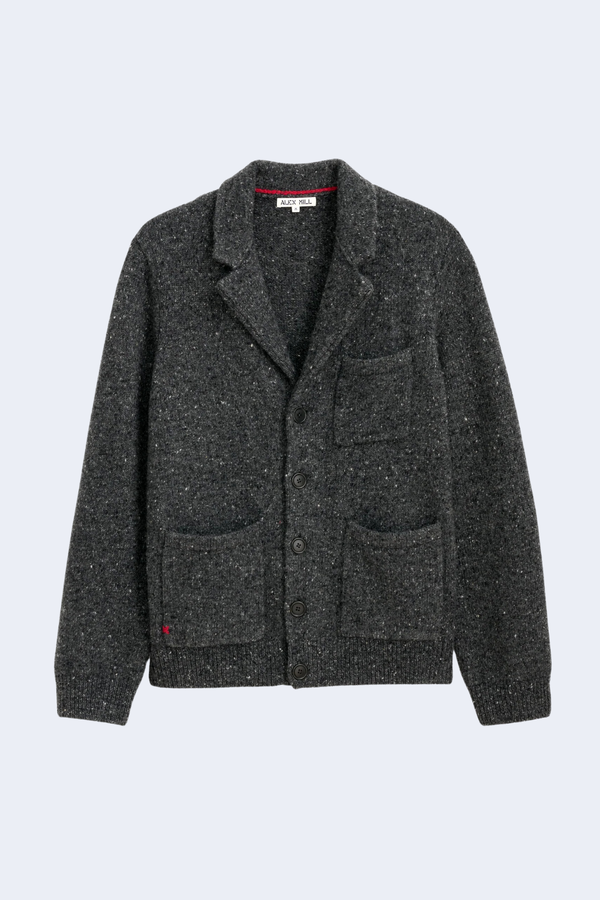 Donegal Mitchell Cardigan in Charcoal