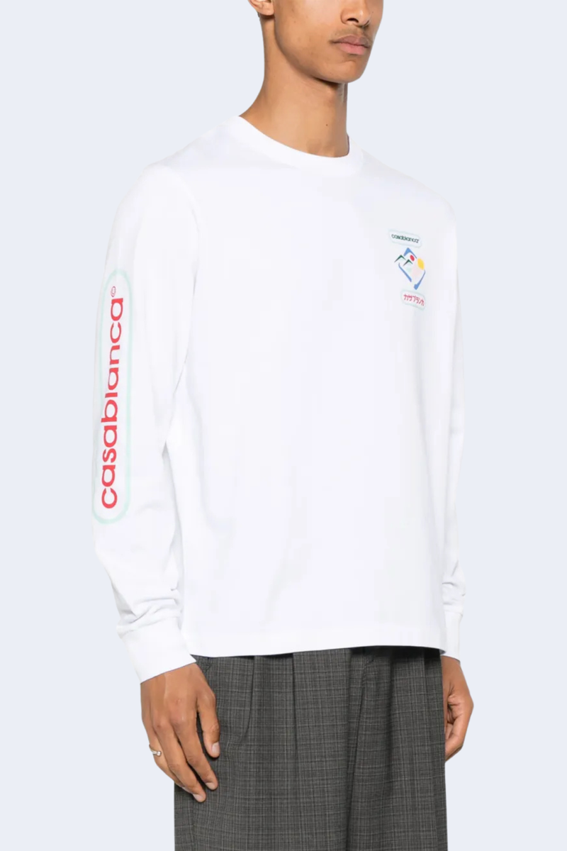 Fuji Dream Screen Pinted Long Sleeve T-Shirt  in Fuji Dream