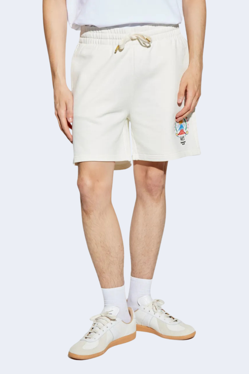 Casa Way Mountain Embroidered Sweatshorts  in Casa Way Mountain