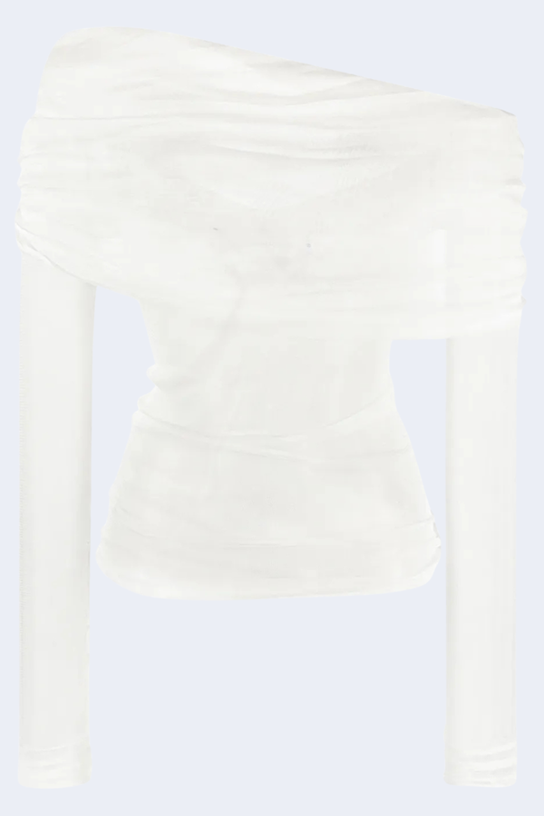 Veiled Top in White
