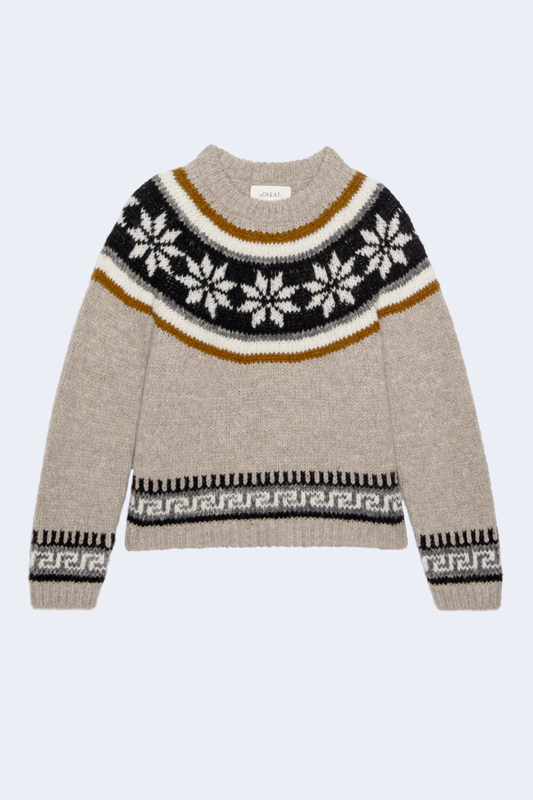 The Snowflake Fairisle Pullover in Oat