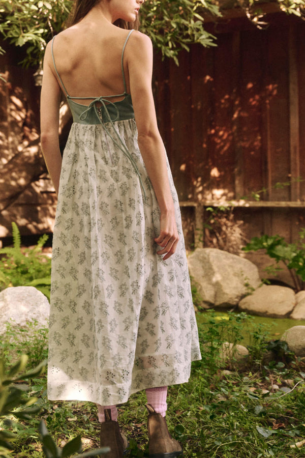 The Camelia Dress in Crystal Blue