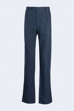 Ionio Linen Pant in Deep Blue