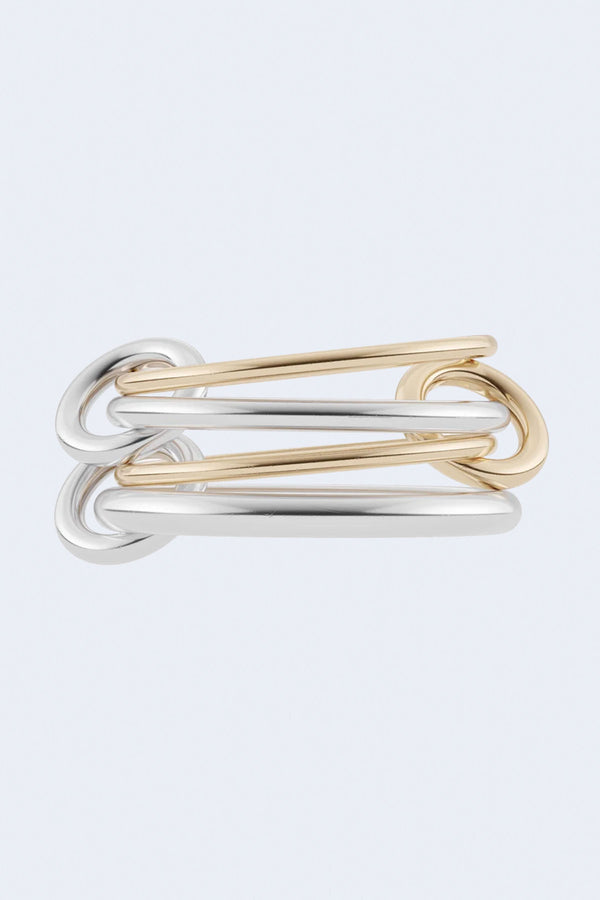 Pisces SG Sterling Silver and Yellow Gold Linked Rings