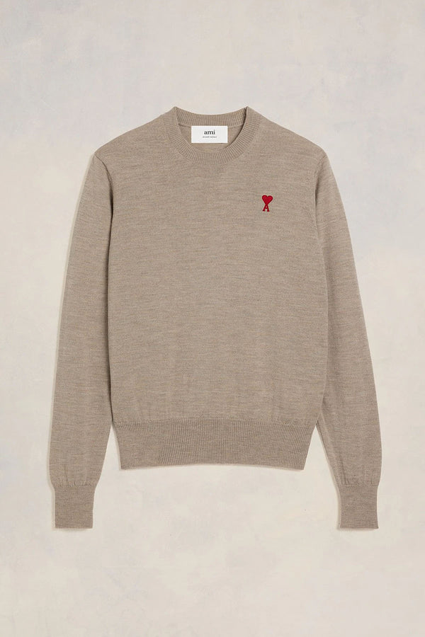 Red Adc Sweater in Light Beige