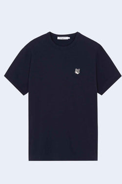 Grey Fox Head Patch Classic Tee-Shirt in Navy