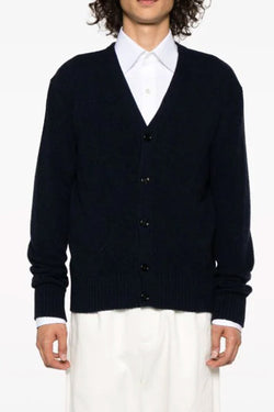 Classic Cashmere Adc Cardigan in Night Blue