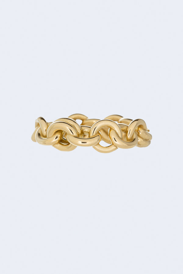 Medium Fused Serpens Ring in Yellow Gold