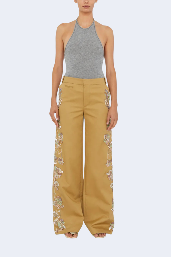 Cashmere Rae Halter Tank in Grey Marle