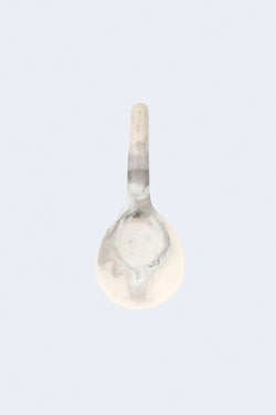 Round Spoon in Sandy Pearl