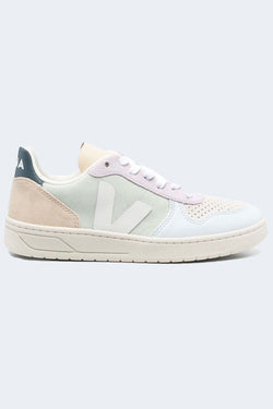 Women's V-10 Sneaker in Jade White Multicolor