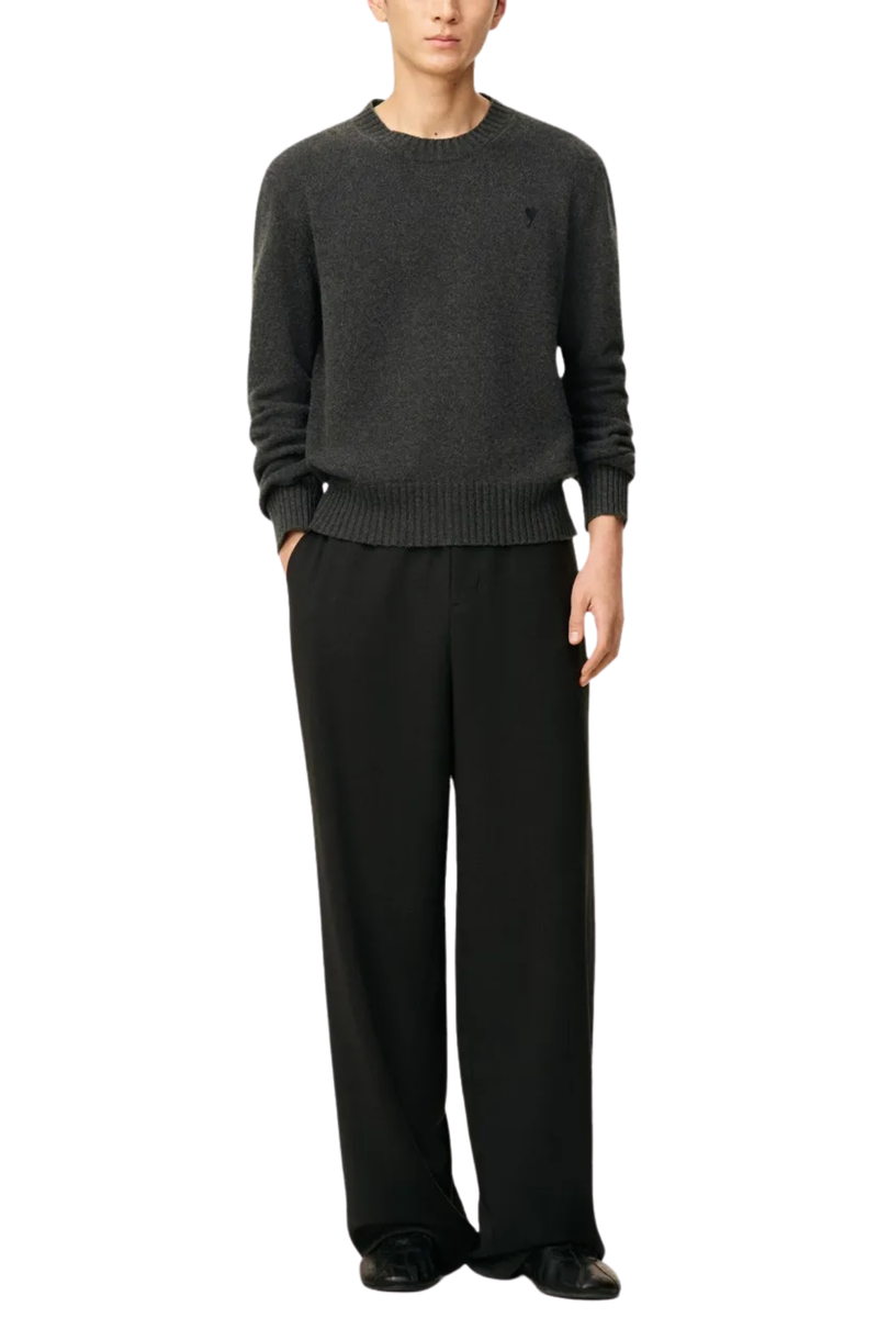 Cashmere Crewneck Sweater in Anthracite