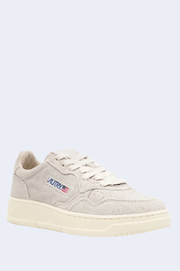 Women's Medalist Low Suede Sneaker in White