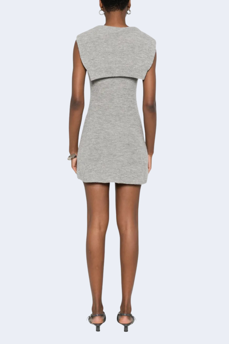 Vao Mini Dress  in Gray