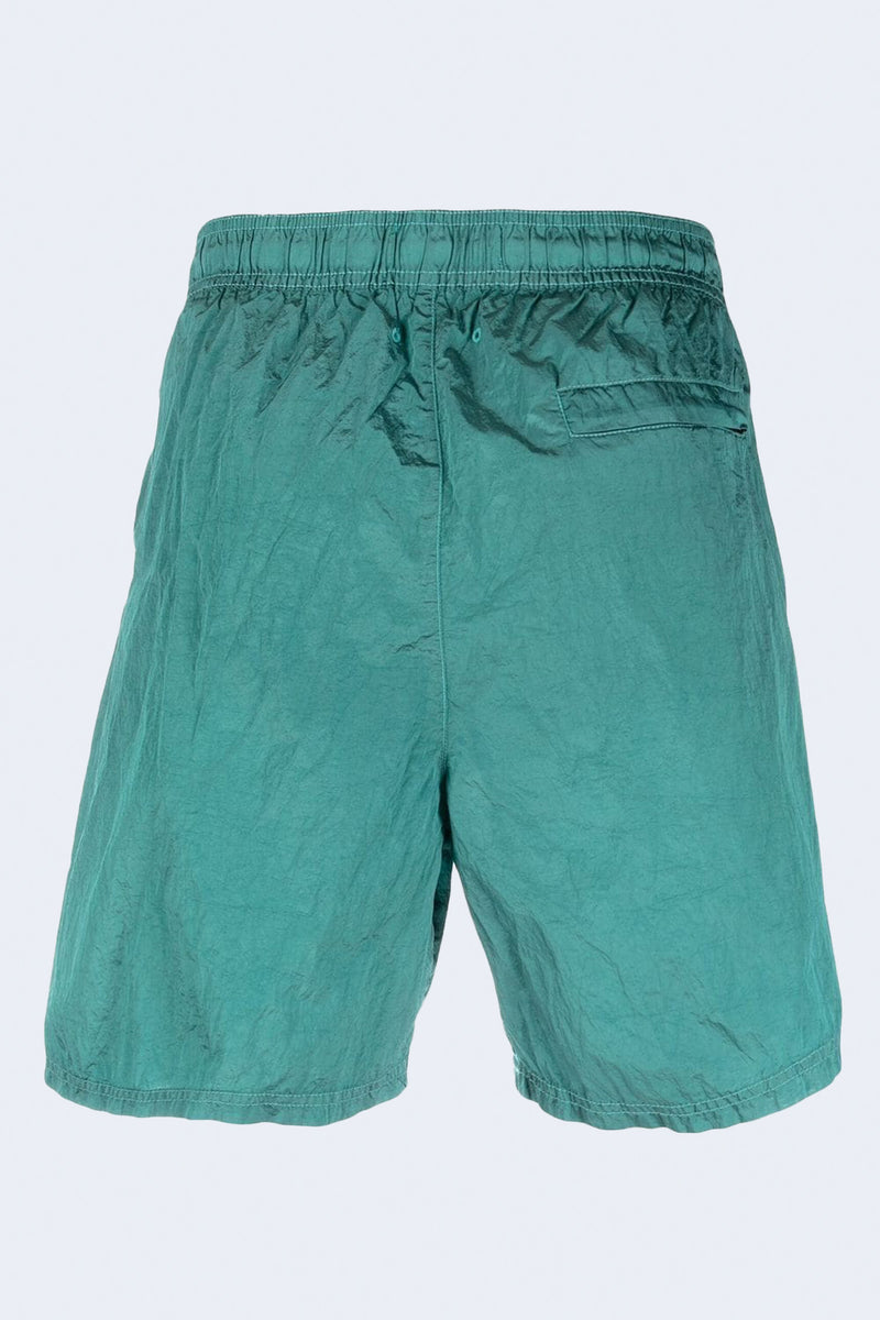 Elastic Waist Swim Short in Turquoise