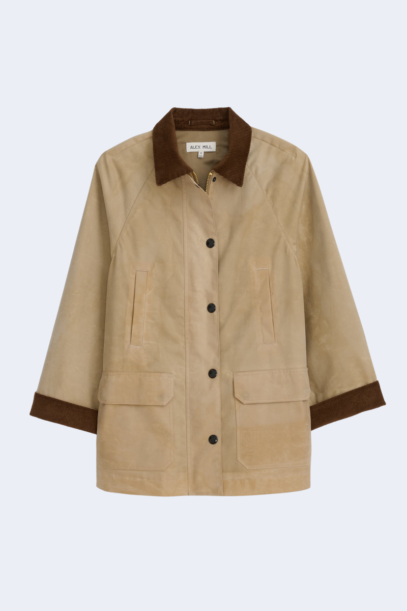 Women's Chiltern Waxed Cotton Street Jacket in Khaki
