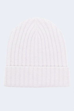 Megan Cashmere Beanie in Snow Melt