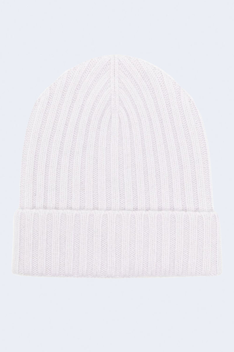 Megan Cashmere Beanie in Snow Melt