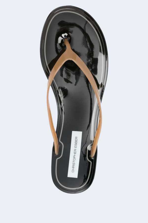 Jo Flip Flop in Black/ Almond