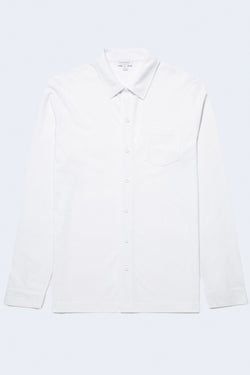 Riviera Long Sleeve Button Down Shirt in White