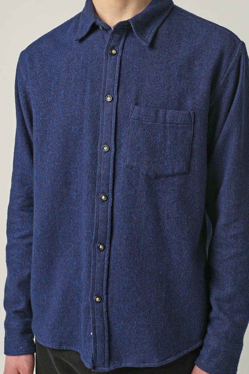 Recycled Flannel in Midnight