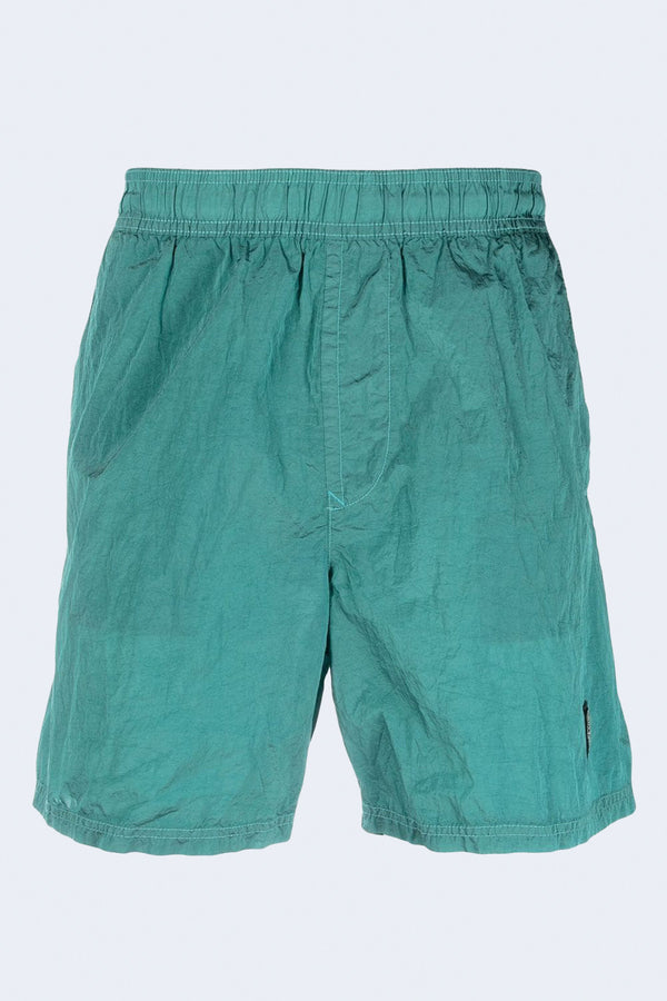 Elastic Waist Swim Short in Turquoise