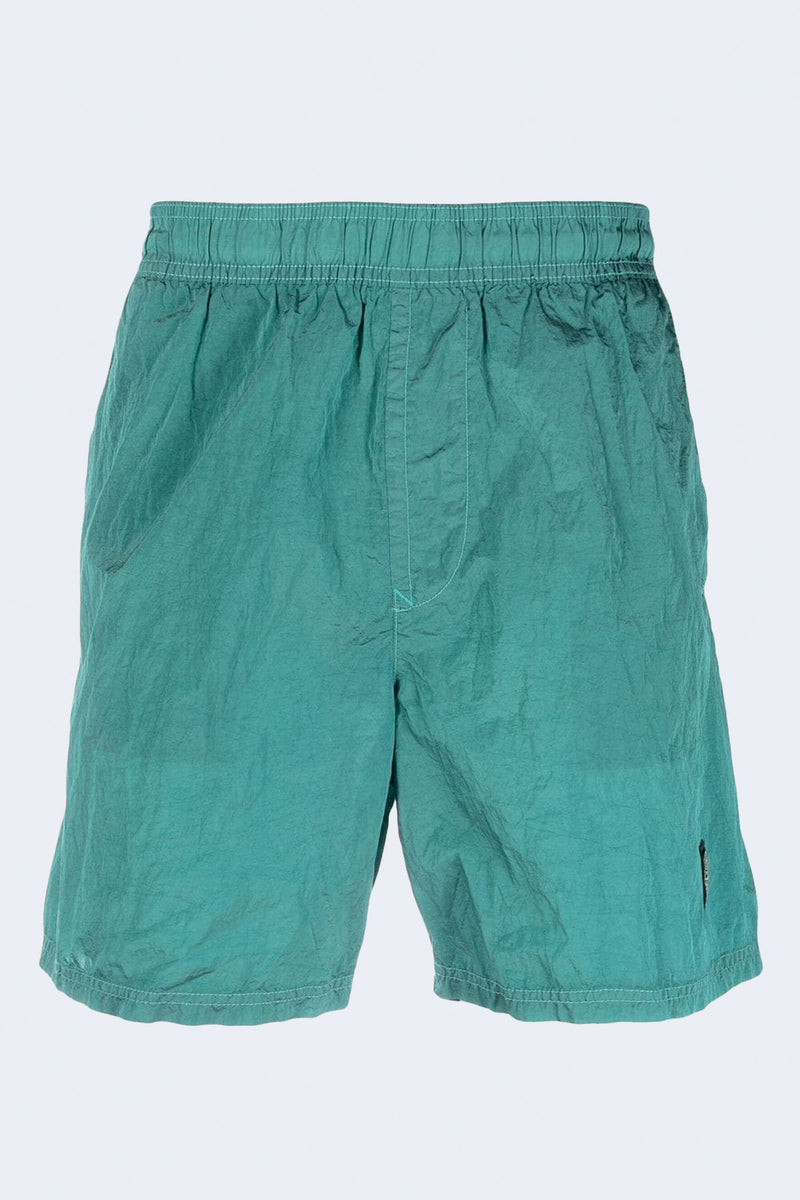 Elastic Waist Swim Short in Turquoise