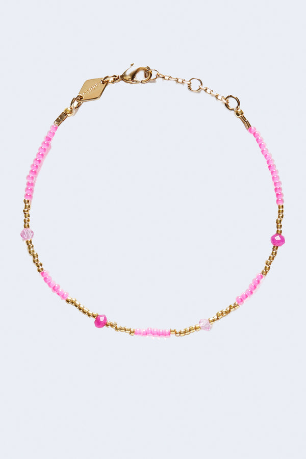Clemence Bracelet in Hot Pink