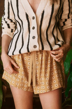 The Bonfire Short in Honeycomb Bandana Floral
