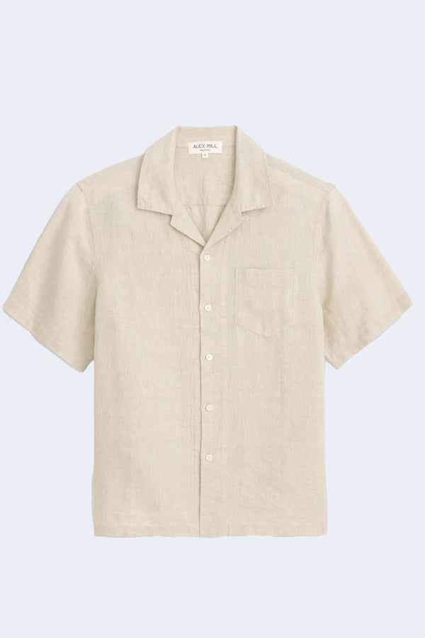Camp Shirt In Linen in Flax