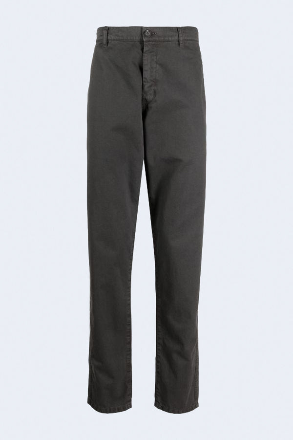 Pantalone Funzionale Gabardina Di Cotone Micro in Grigio Grey