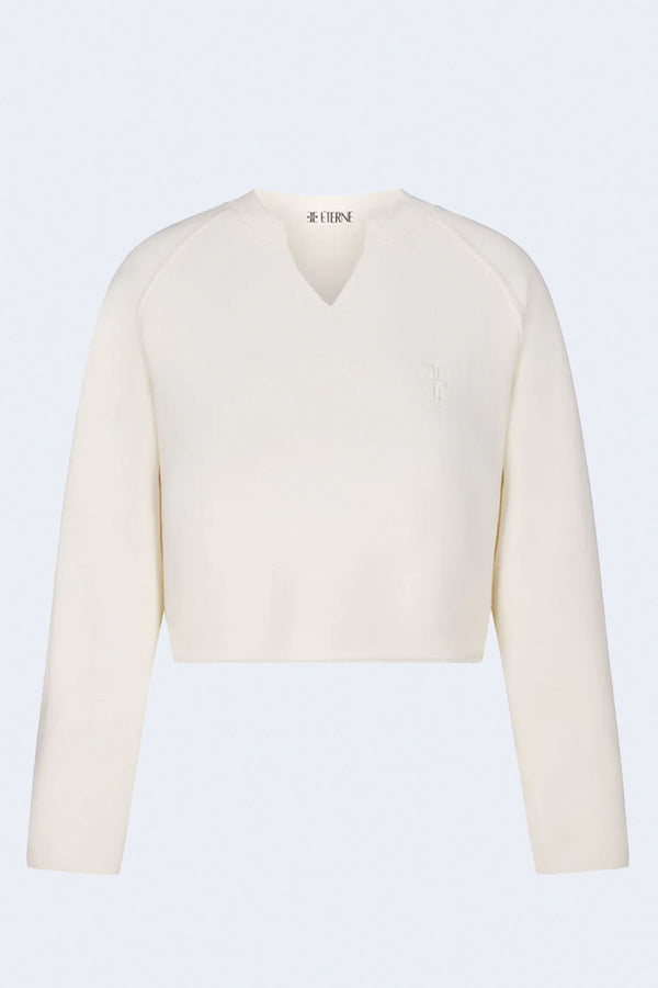 Raglan Sweatshirt in Cream