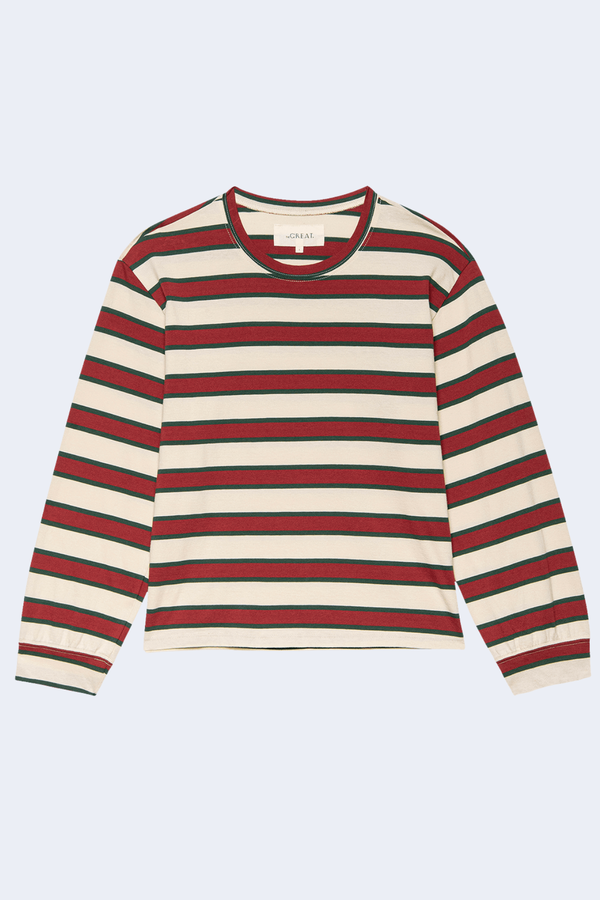 The Campus Crew in Cream Brindle Stripe