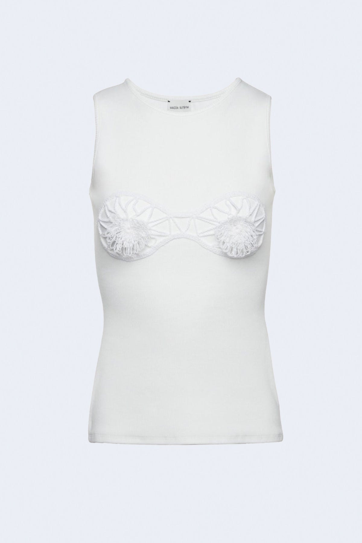 Tシャツ・カットソー Magda Butrym Top With Crochet Insert Magda Butrym Top With Crochet Insert | italist