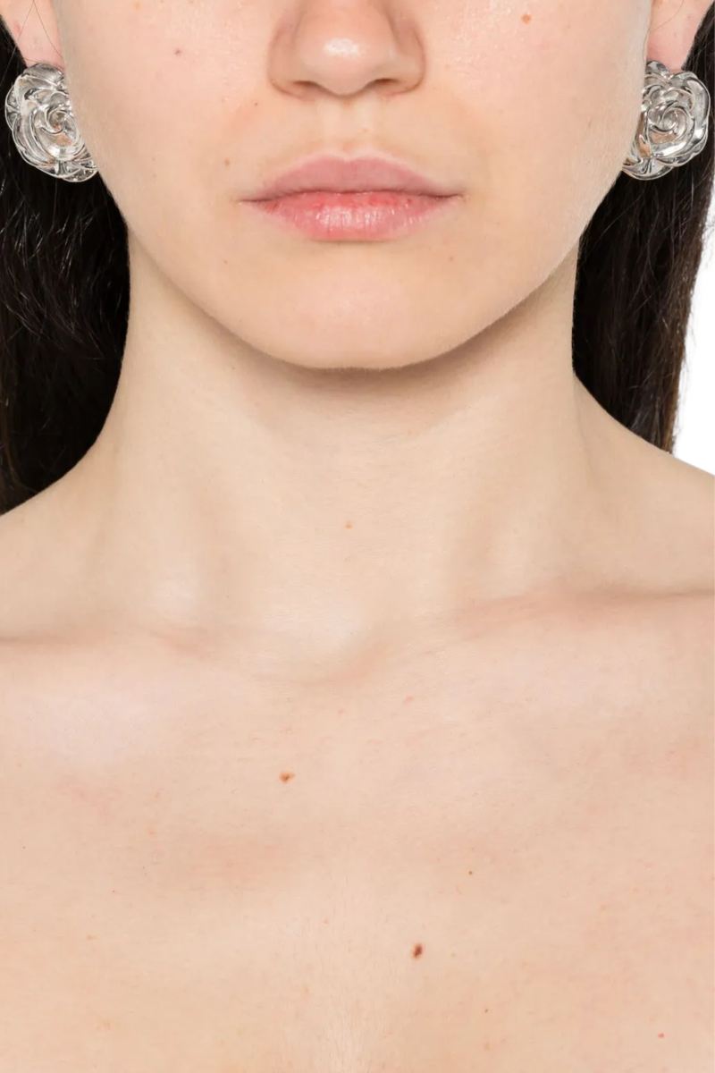 Earrings 01 in Rhodium Silver