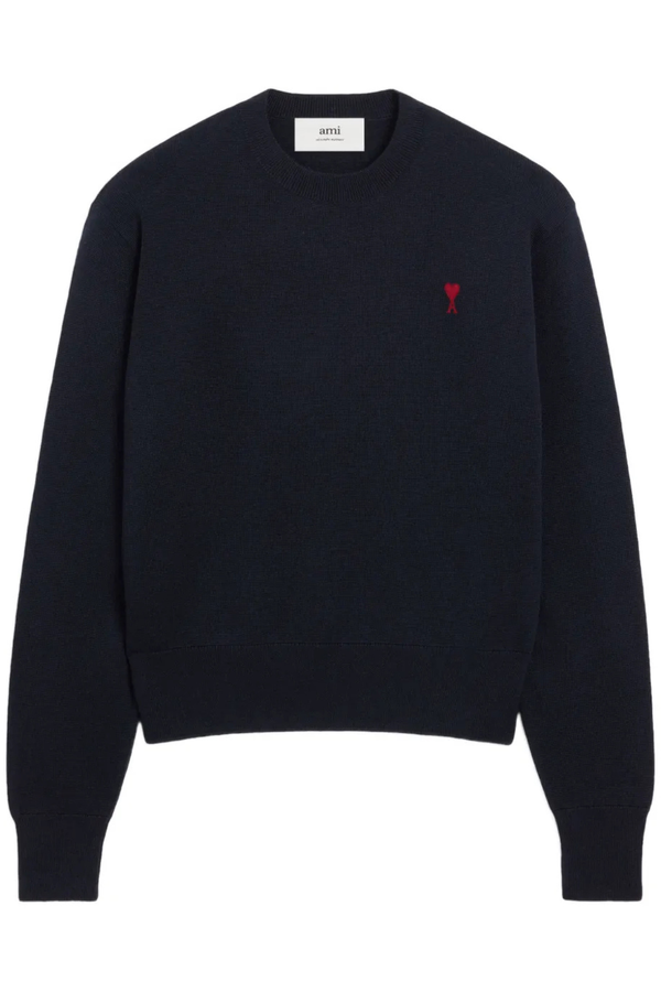 Adc-Merinos Crewneck Shirt in Marine/Rouge