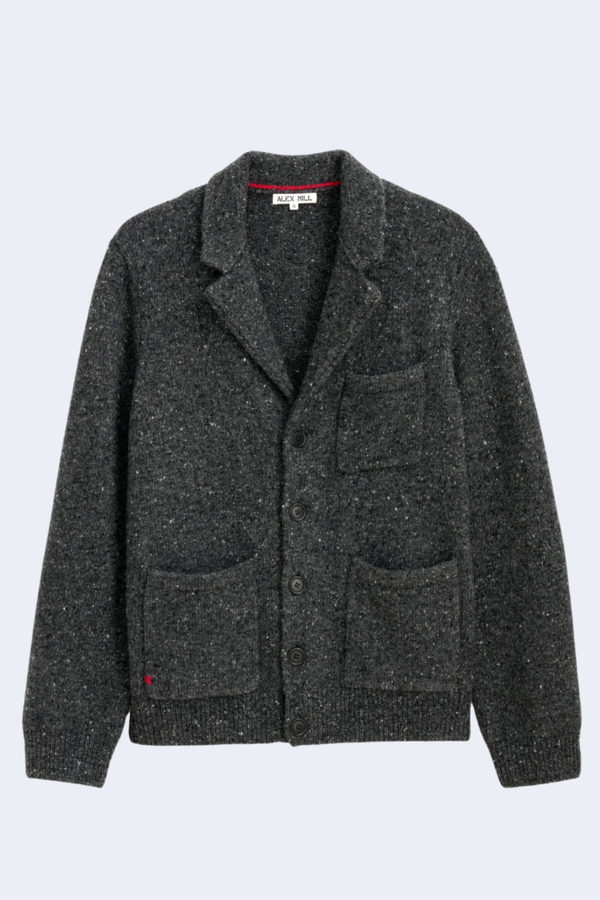 Donegal Mitchell Cardigan in Charcoal