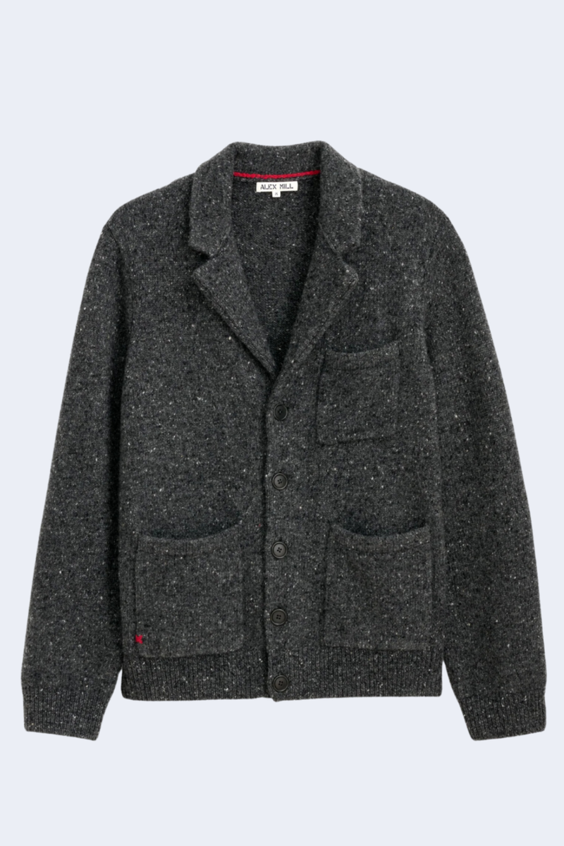 Donegal Mitchell Cardigan in Charcoal