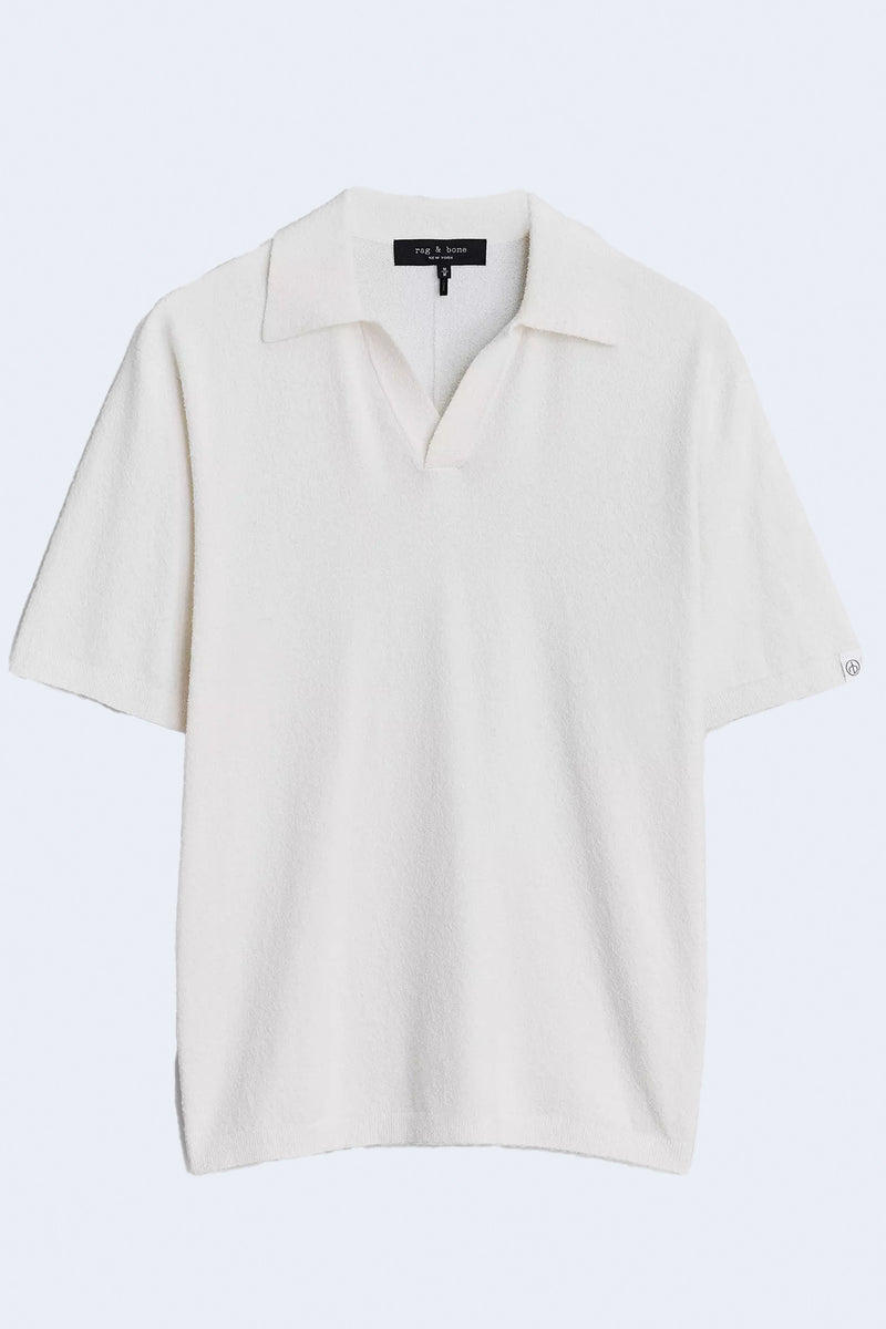 Men's Johnny Polo In Zuma Toweling in Ivory