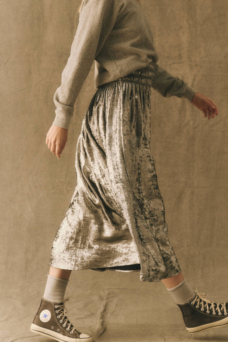 The Viola Skirt in Silver