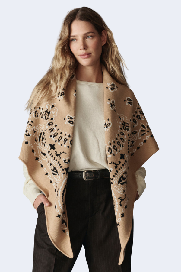 The Big Bandana Scarf in Camel