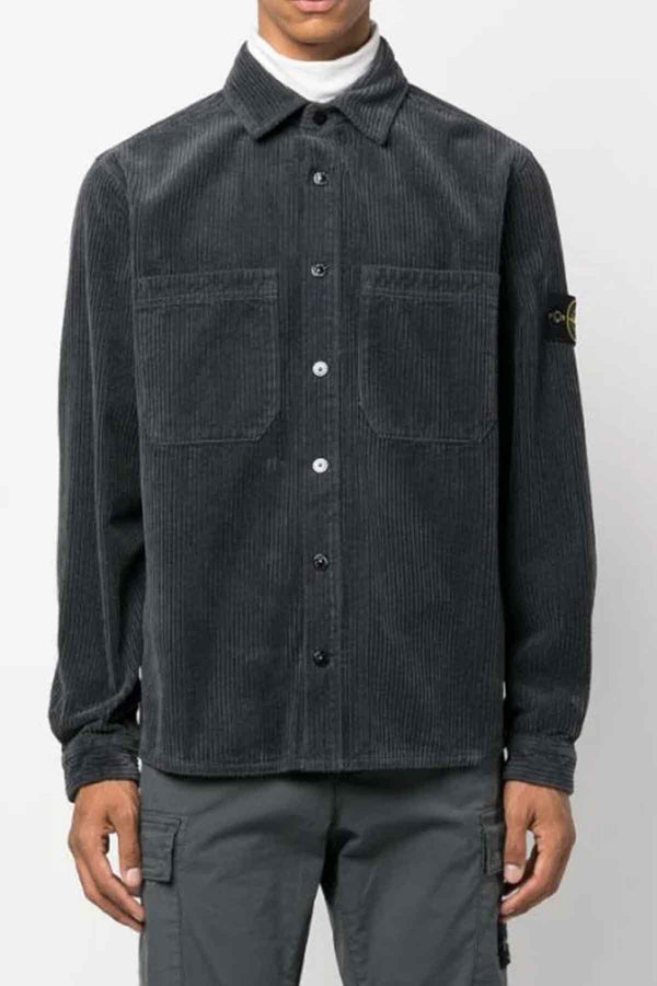 Overshirt in Lead Grey