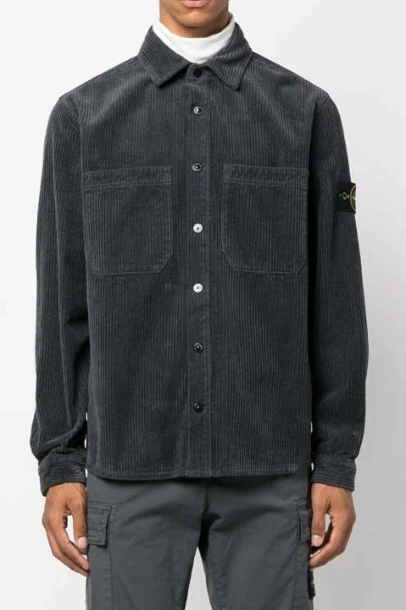Overshirt in Lead Grey
