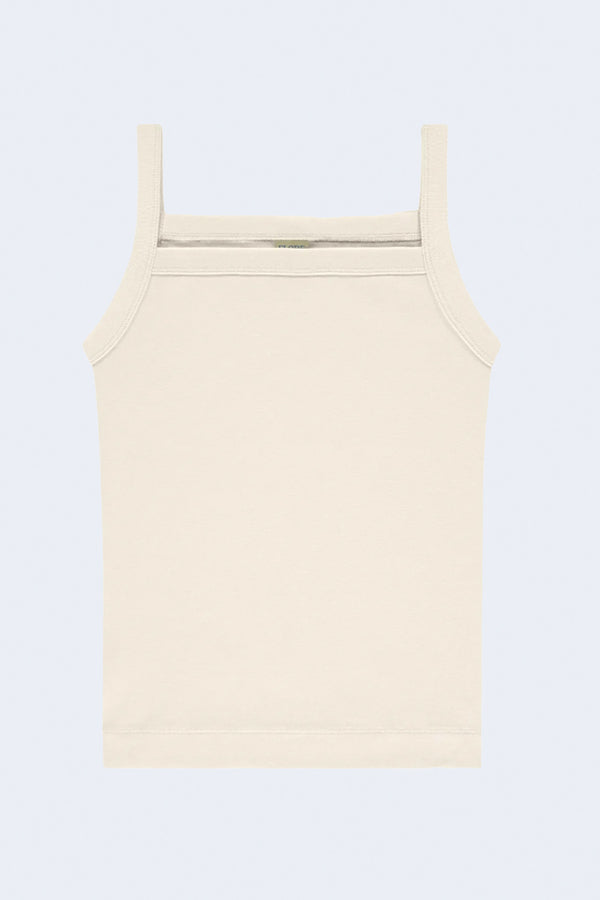 May Square Neck Cami in Off White