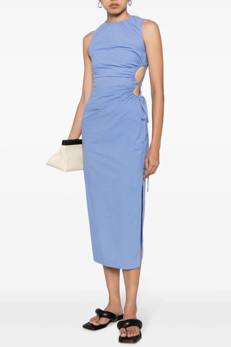Nouveaux Cut Out Dress in Ultra Marine