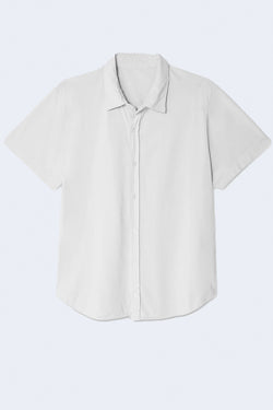 Short Sleeve Supima Jersey Easy Shirt in White